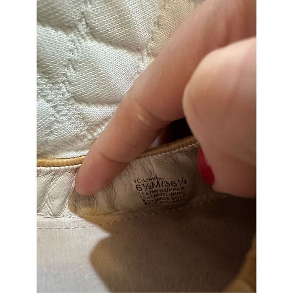 Vince Camuto Color Block Colored Tan Black Flats 6.5 - Picture 2 of 10